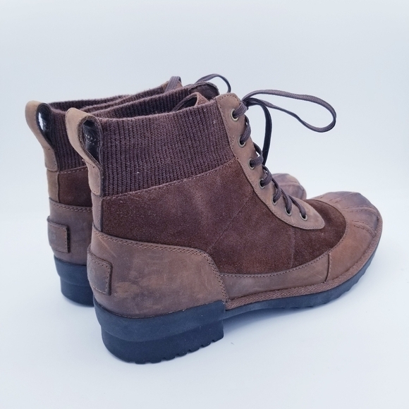 UGG Cayli Waterproof Ankle Boots - Brown - size 7.5 - Picture 8 of 14
